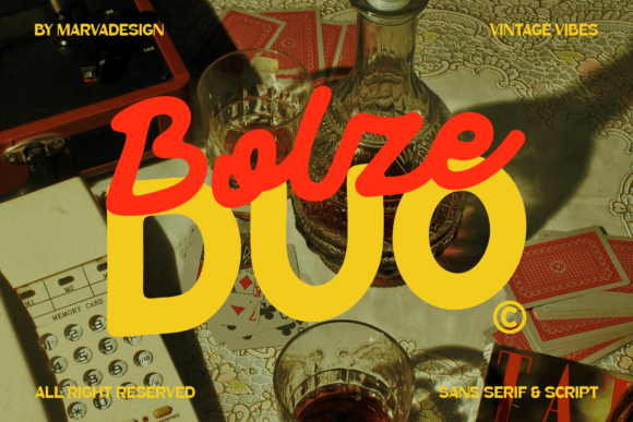 Bolze: The Font Duo for Bold, Vintage-Inspired Branding