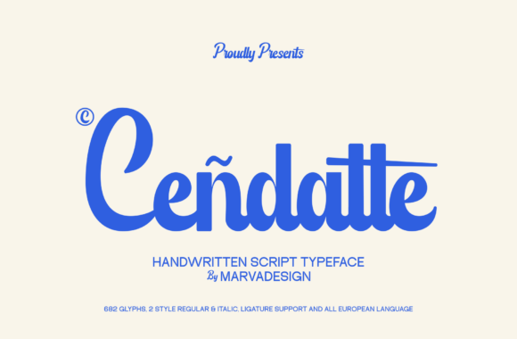 Cendatte: The Bold Handwritten Font for Modern Branding
