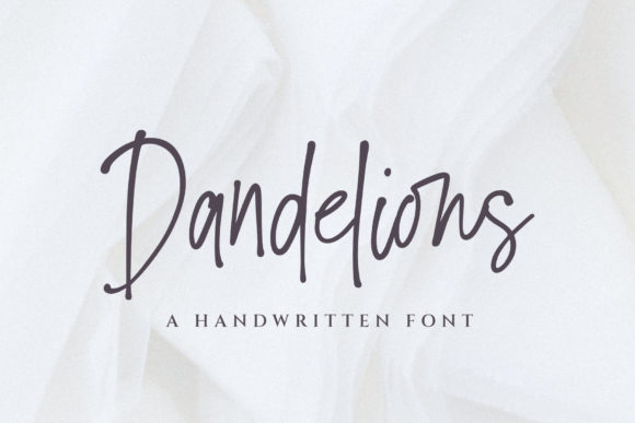 Dandelions: A Whimsical Font for Delicate Designs