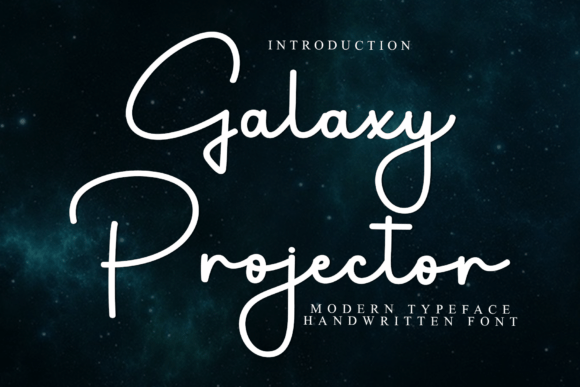Galaxy Projector: Ethereal Typography for Modern Design