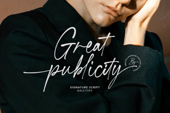 Great Publicity: Elevate Your Design with Authentic Script Typography