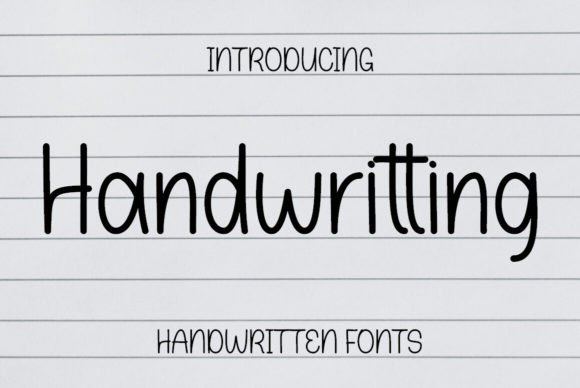Handwritting: The Sweet, Friendly Font for Creative Designs