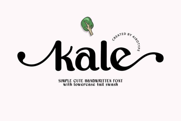Kale Font: Sweet & Cute Handwritten Typography for Festive Designs