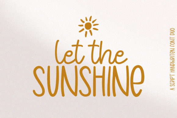 Let the Sunshine: Crafting Enchanting Typography Duos