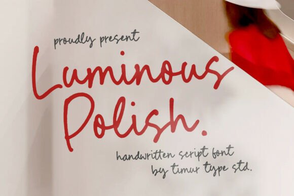 Luminous Polish: The Authentic Handwritten Script Font