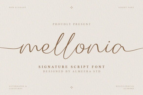 Mellonia: The Elegant Script Font for Modern Designers