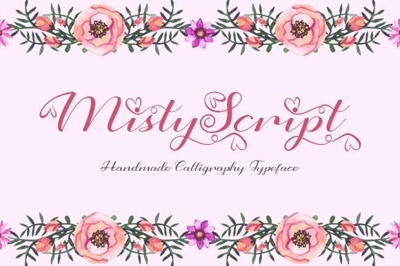 Misty Script: A Handwritten Calligraphy Font for Elegant Design