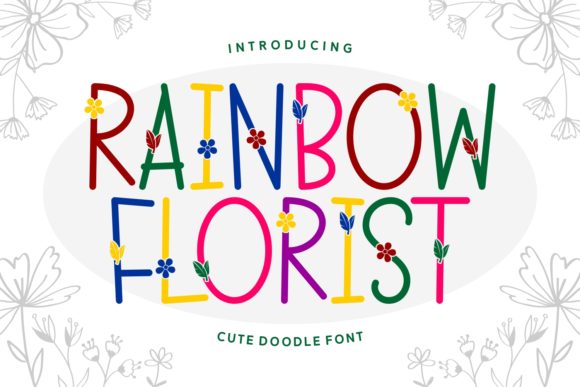 Rainbow Florist: A Handwritten Font for Vibrant Design