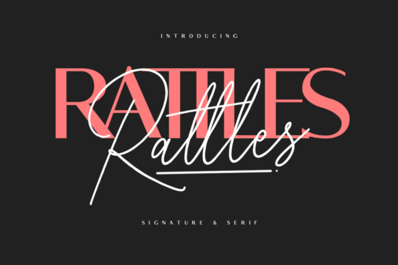 Rattles: A Dynamic Duo Font for Modern Design