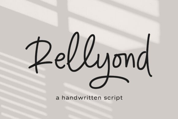 Rellyond: Elevating Modern Design with Elegant Handwritten Script