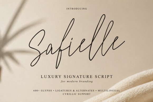 Safielle: Modern Luxury Typography for Elevated Branding