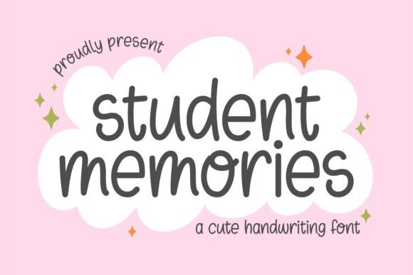 Student Memories: A Hand-Drawn Font for Whimsical Design