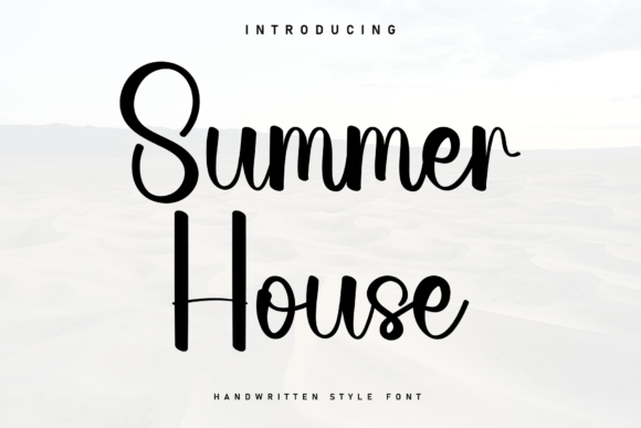 Summer House: A Handwritten Font for Authentic Design