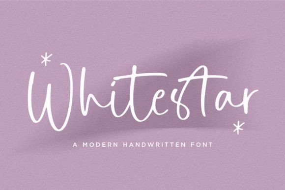 Whitestar: A Modern Handwritten Typeface for Authentic Design