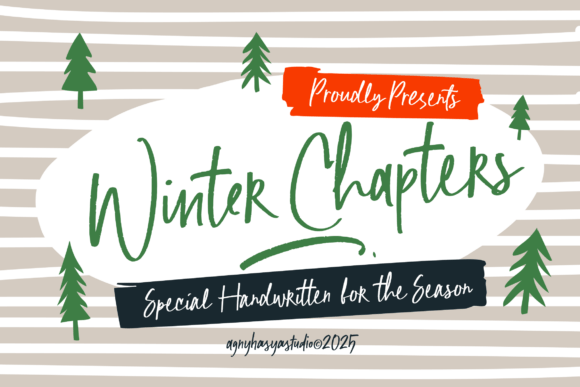 Winter Chapters: A Cozy Font for Festive Design